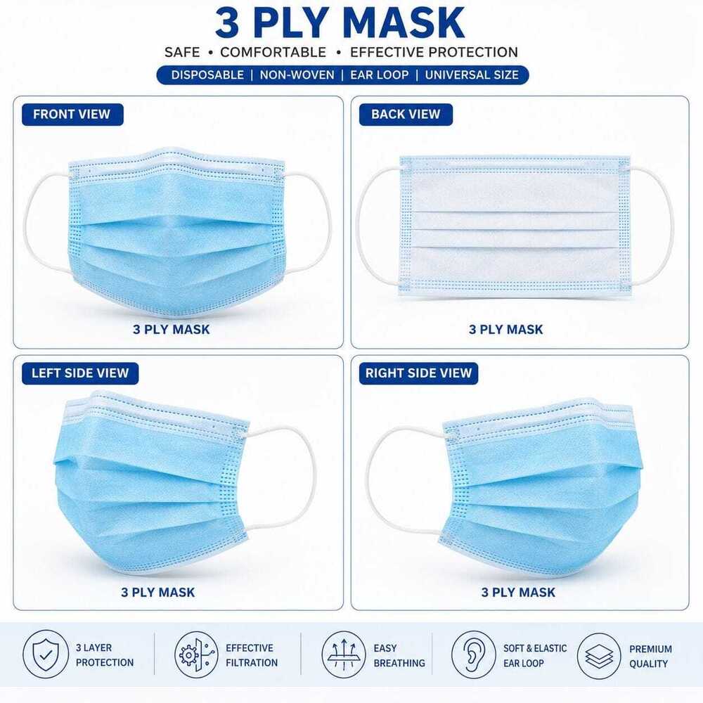 3 Ply Face Mask