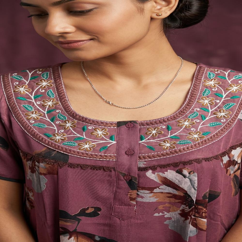 rayon designer nighties