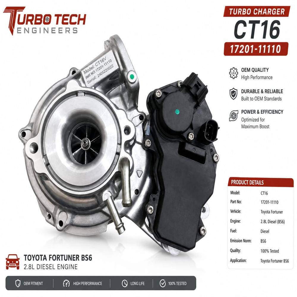 Turbo charger ct16 17201-11110 Toyota Fortuner bs6