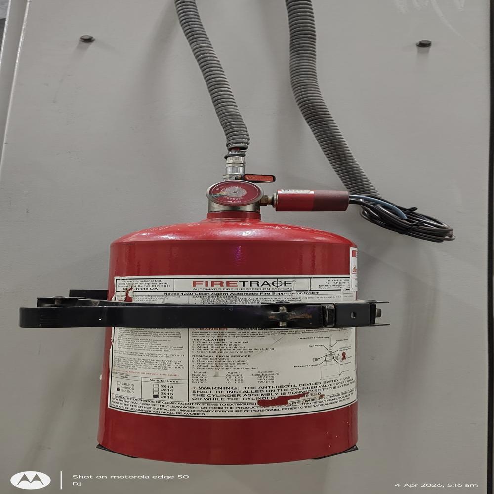 Fire suppression tubing for electrical panels