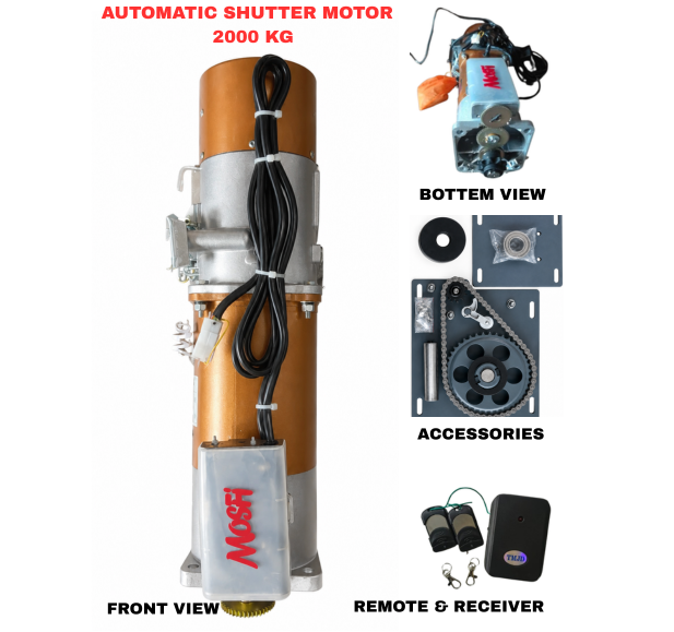 Shutter Motor 2000 Kg - Color: Golden