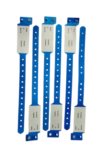 Blue PVC Medical ID Band
