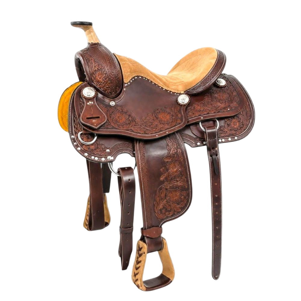 Horse Western Saddle - Color: Brown