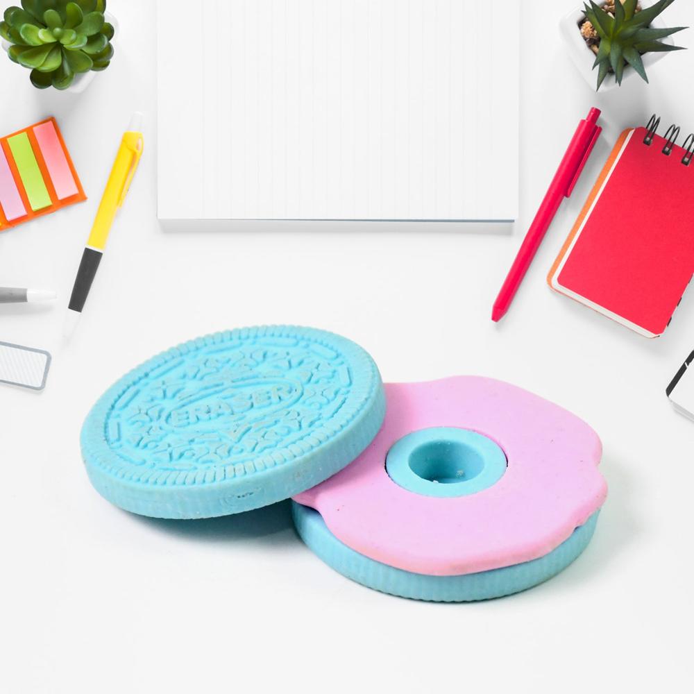 Biscuit Shape Eraser Unique Designs & Patterns (1 Pc) - Application: As Per Product Requirement