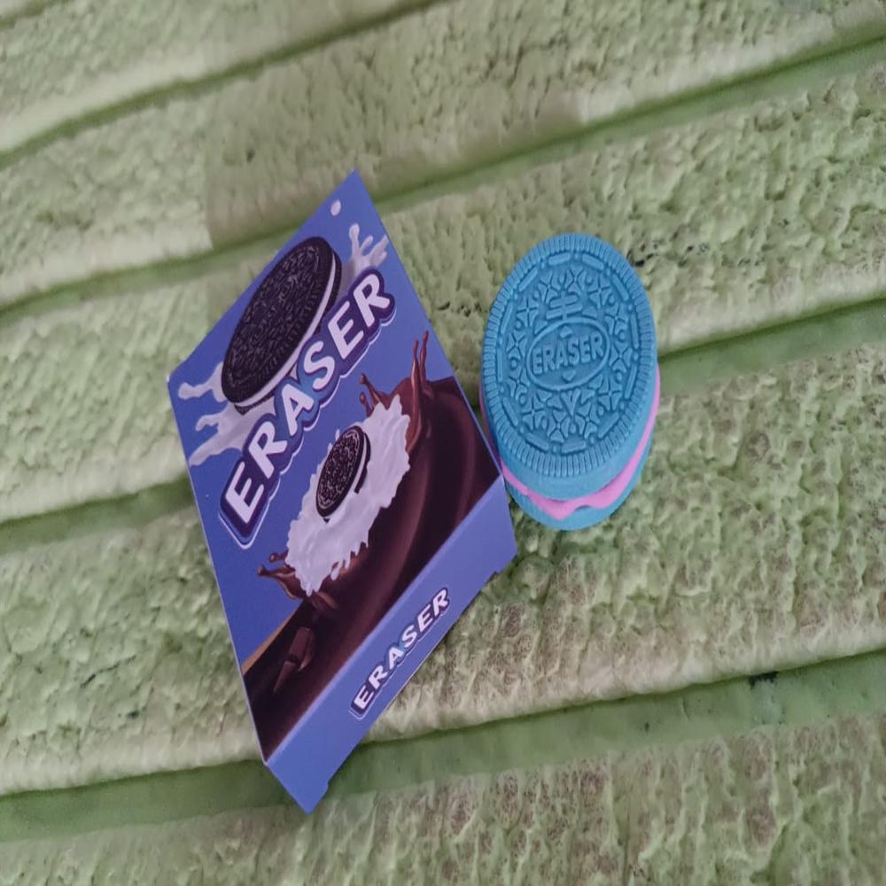 Biscuit Shape Eraser Unique Designs & Patterns (1 Pc) - Application: As Per Product Requirement