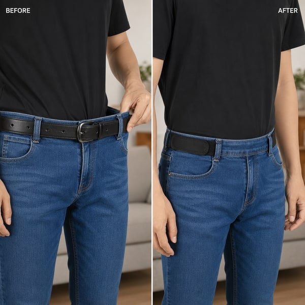 Adjustable Buckleless Belt Hook