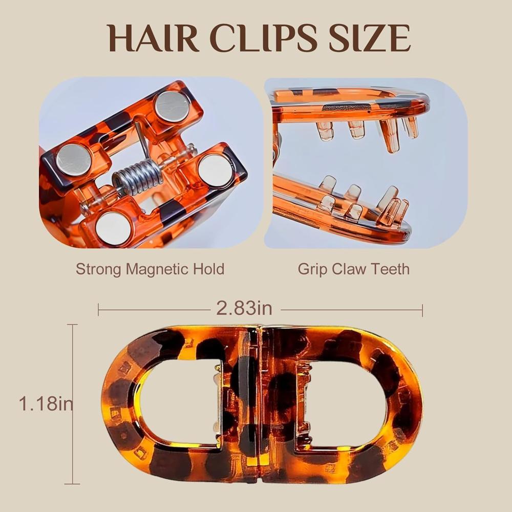 agnetic Hair Clip for Women | Foldable Magnetic Hair Clamp