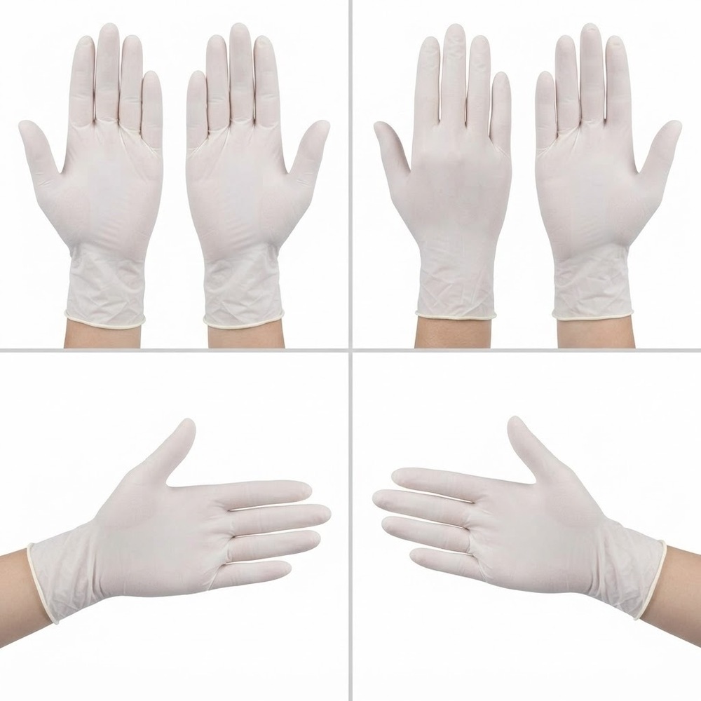 Surgical Gloves - Latex 12 Inch White, Micro-roughened Surface, Beaded Cuff, Sterile, Single Use