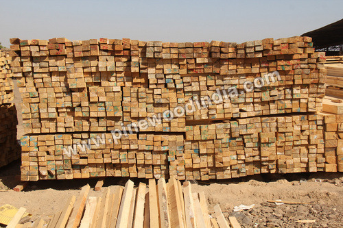 Pine Wood Sleeper - Various Thicknesses & Shapes | Termite Resistant, Fine Finishing, High Temperature & Pressure Tolerance