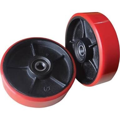 Red PU Hand Pallet Truck Load Wheel