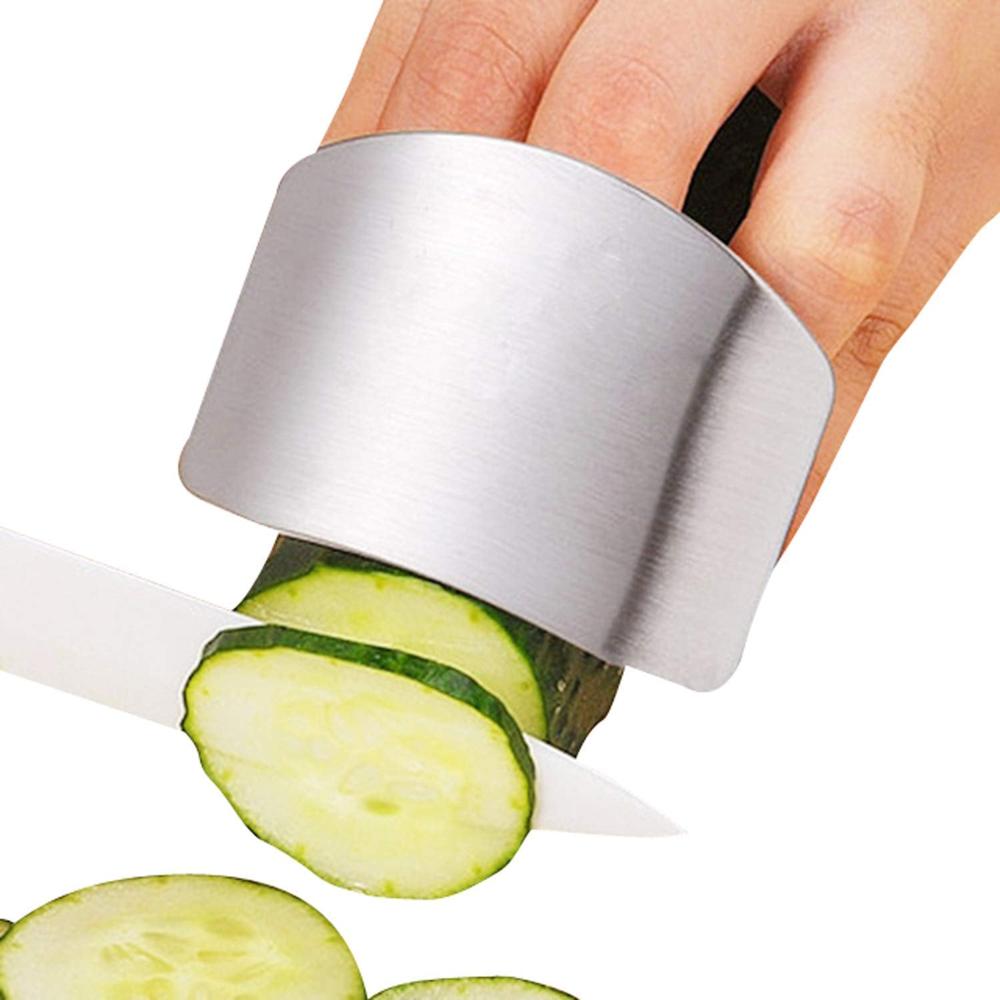 Stainless Steel Finger Guard Cutting Protector - Color: Home & Kitchen