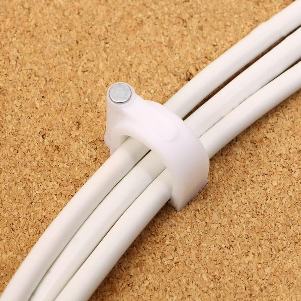 Heavy Duty Plastic Cable Clip with Steel Nail (100 Pc, 8mm)