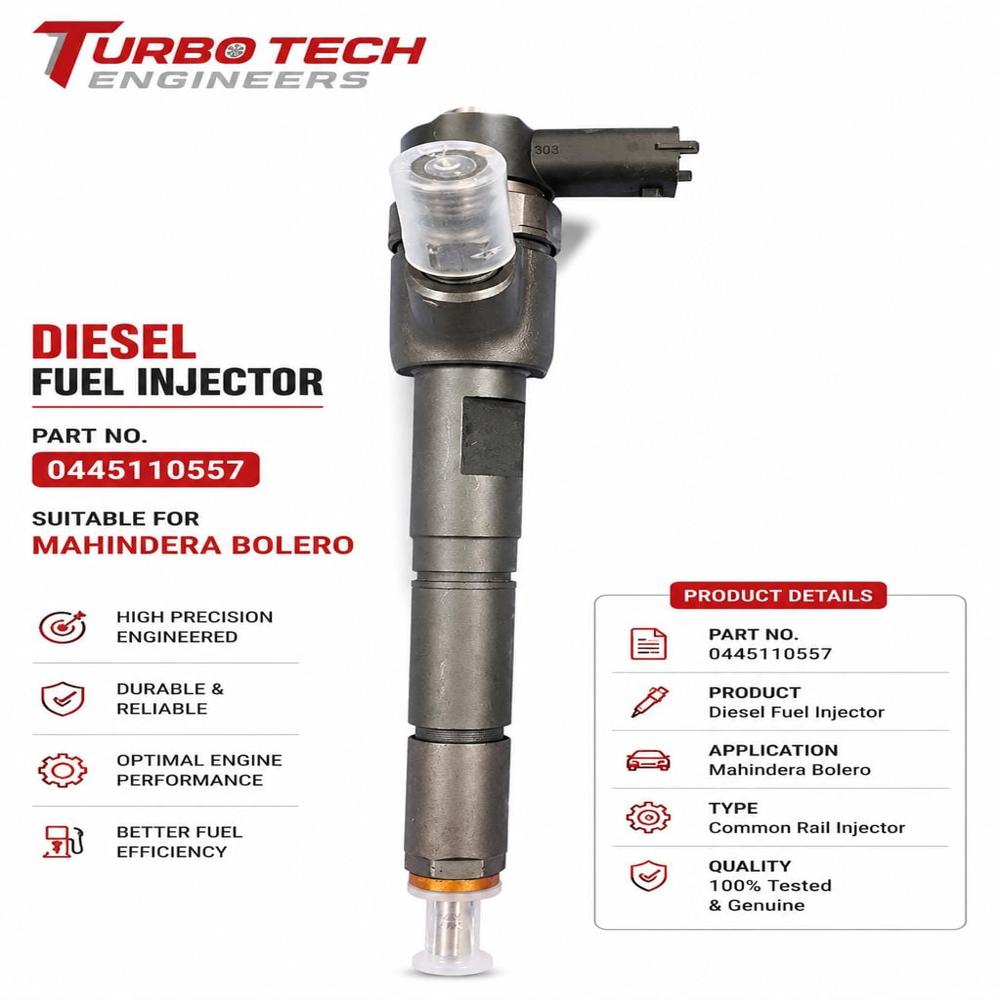 Mahindra Bolero Diesel Fuel Injector Part No. 0445110557