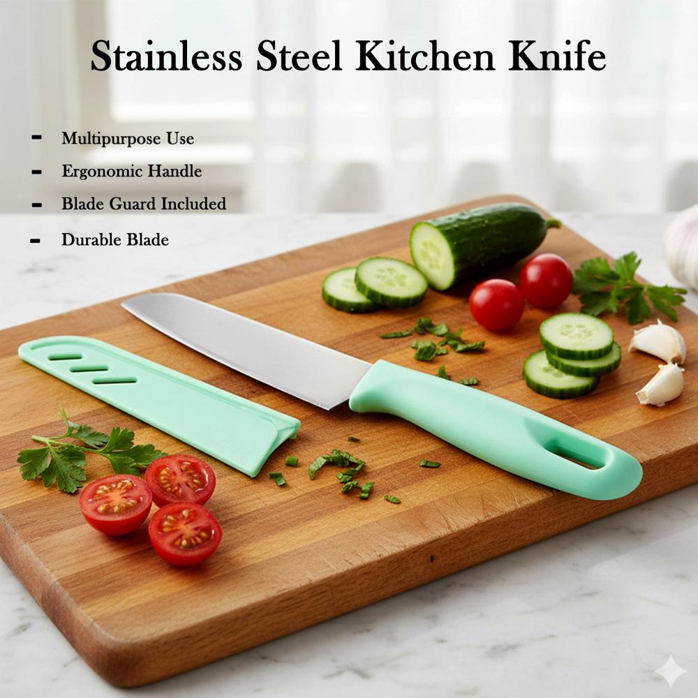 High-Quality Stainless Steel Kitchen Knife, Chhari (1 Pc) - Application: As Per Product Requirement