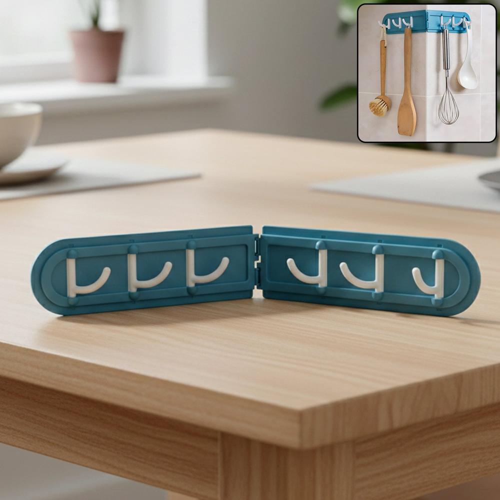 Foldable Rotating Wall-mounted Multipurpose Hook Rack (1 Pc) - Application: As Per Product Requirement