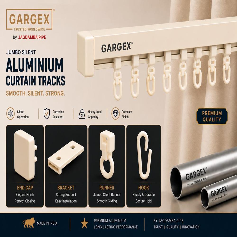 Jumbo silent Curtain track