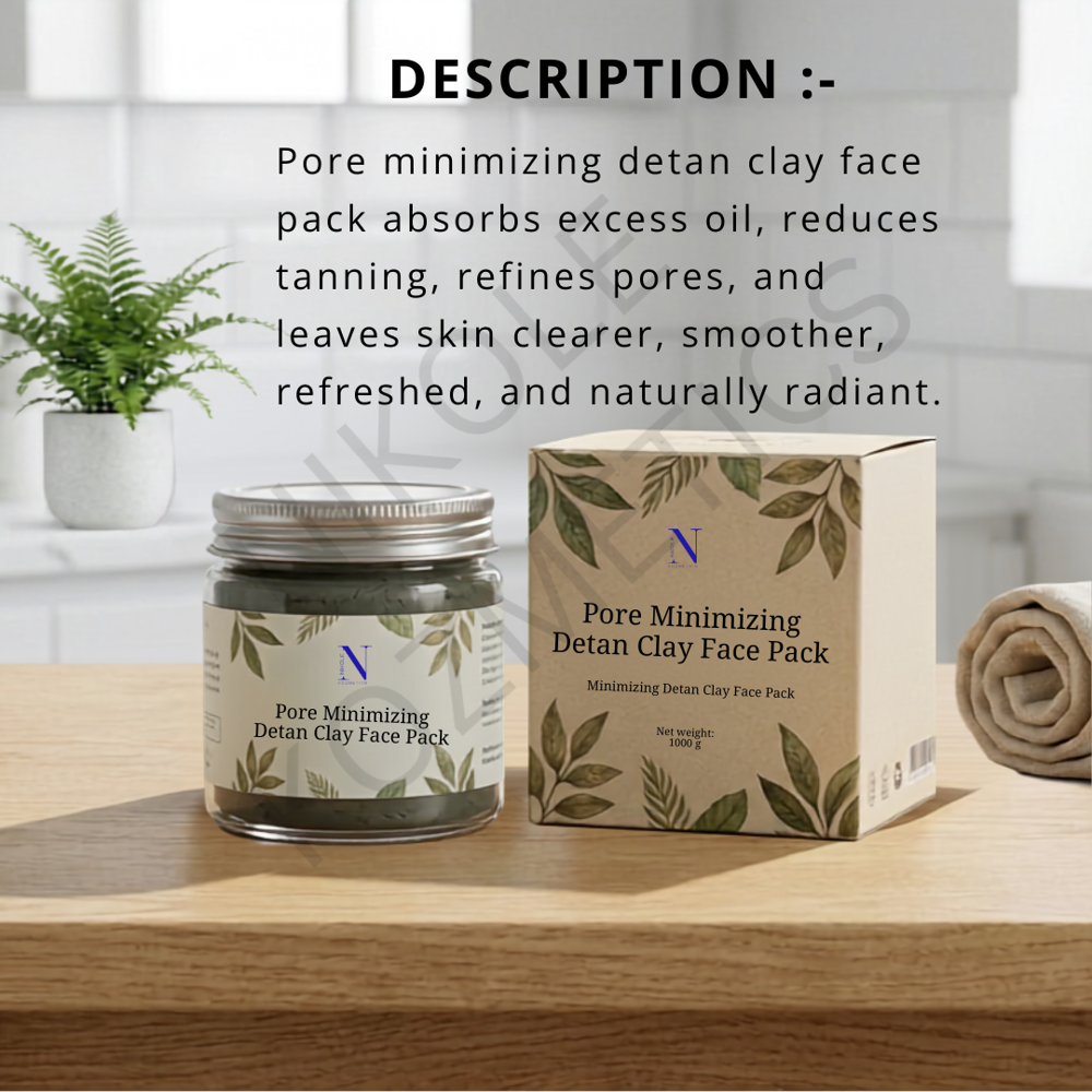 Pore Minimizing Detan Clay Face Pack - Attributes: Smudge Proof