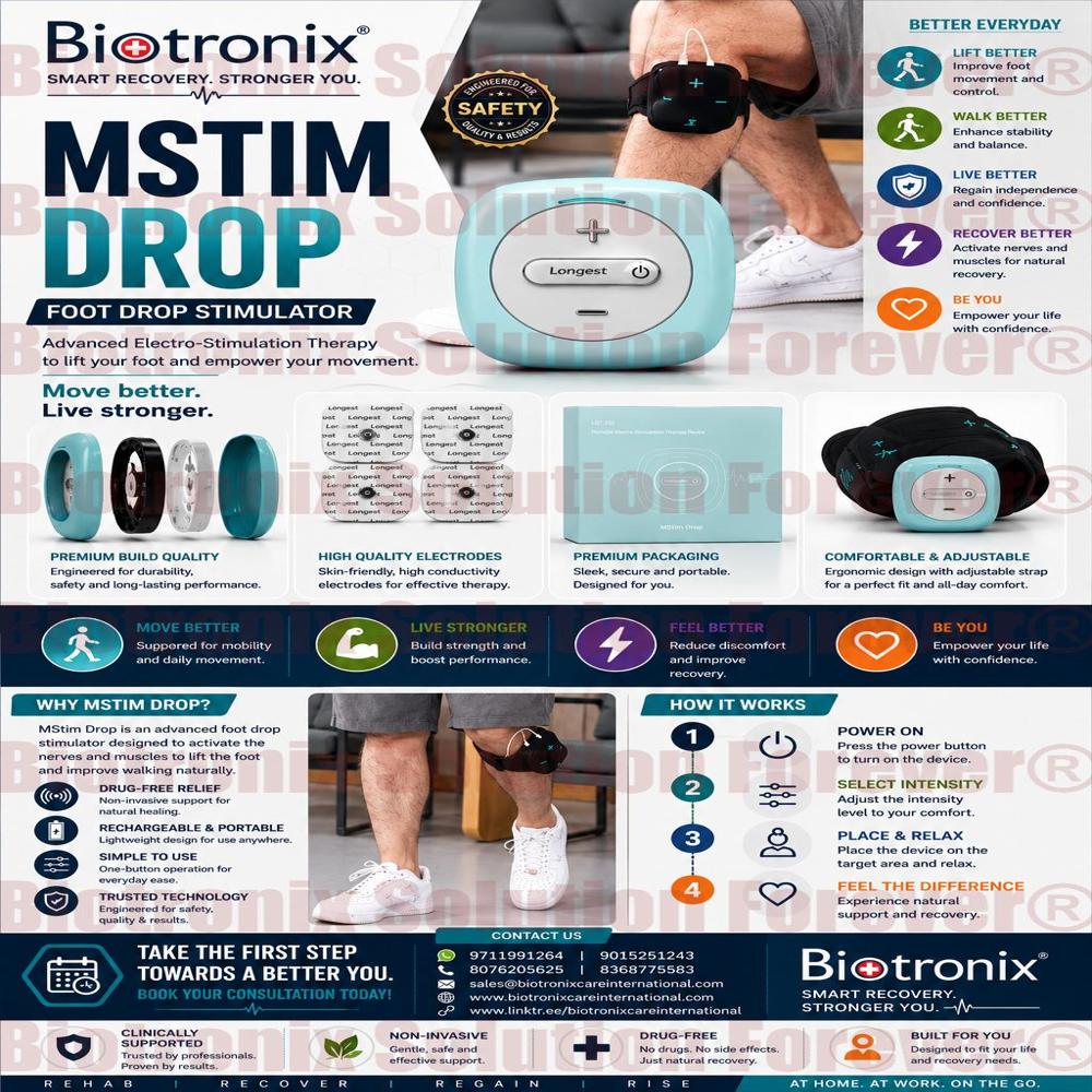 Advanced Foot Drop Stimulator for Walking Assistance