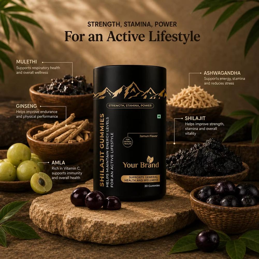 Shilajit Gummies for Energy & Men's Wellness Support