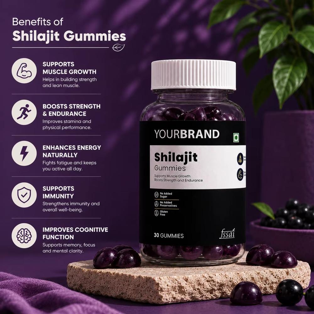 Shilajit Gummies for Energy & Men's Wellness Support