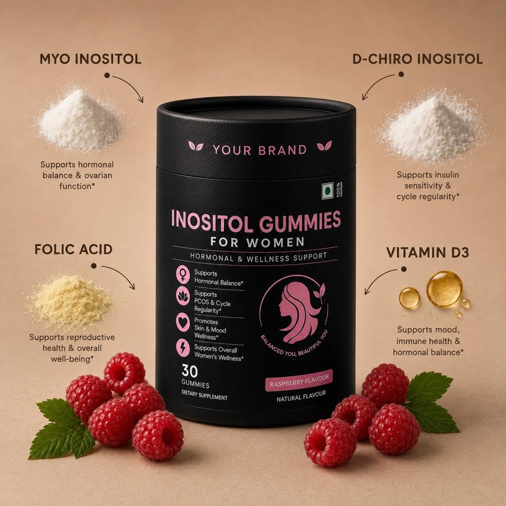 Inositol Gummies for Women Hormonal & Wellness Support