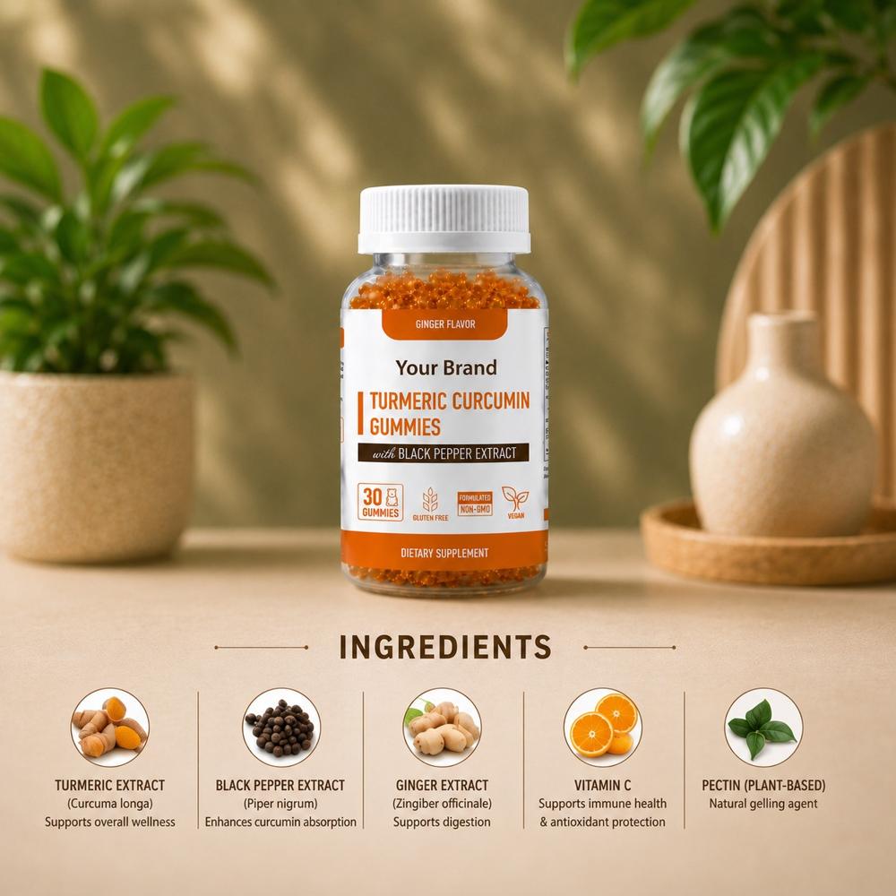 Curcumin with Turmeric Gummies for Joint & Immunity Support
