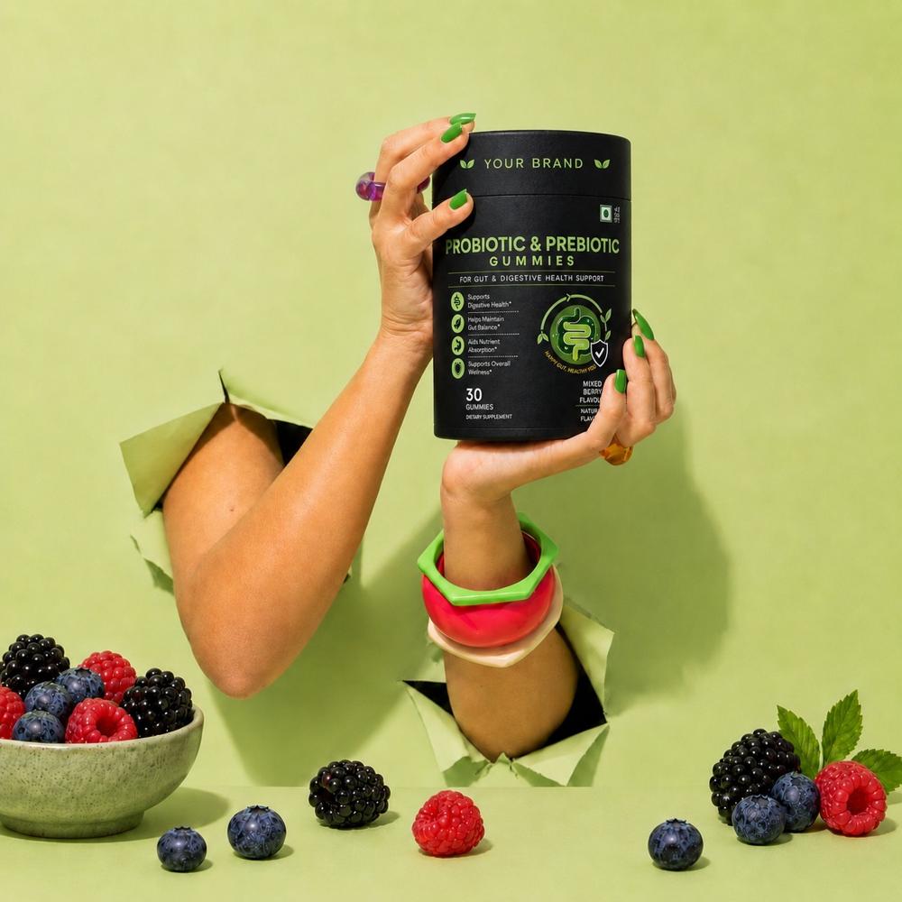 Probiotic & Prebiotic Gummies for Gut & Digestive Health Support