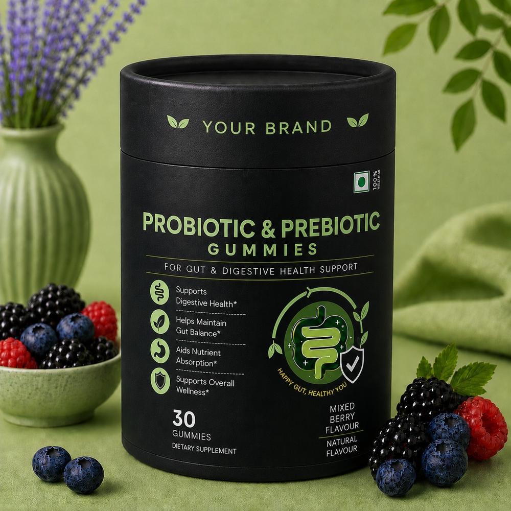 Probiotic & Prebiotic Gummies for Gut & Digestive Health Support