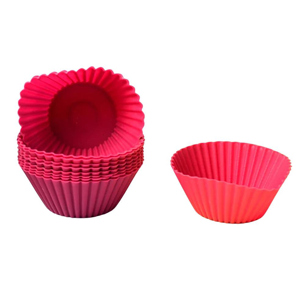 Silicone Cup Cake Mould (10 Pcs Set) - Application: As Per Product Requirement