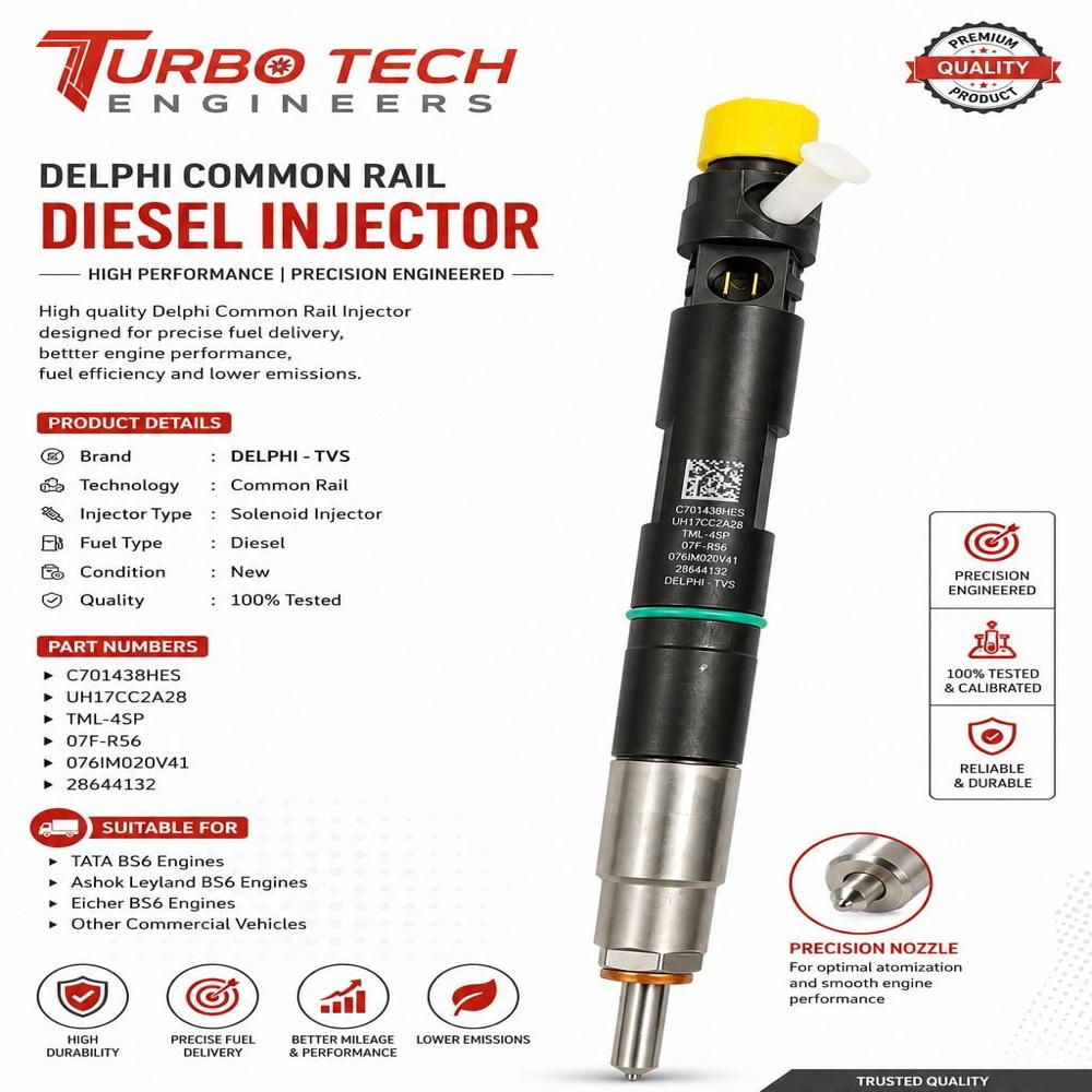 Delphi TVS Common Rail Diesel Injector