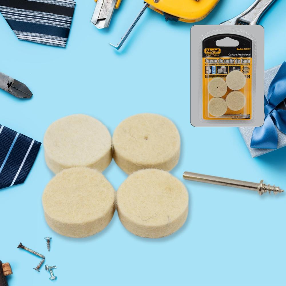 Rotary Tool Accessory Wool Felt Polishing Pad Felt (4 Pcs Set) - Application: As Per Product Requirement