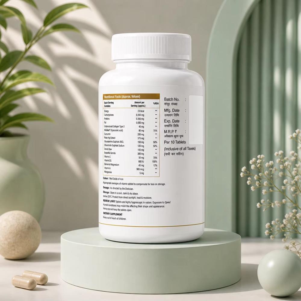 Undenatured type - II, Mobilee-R Tablets