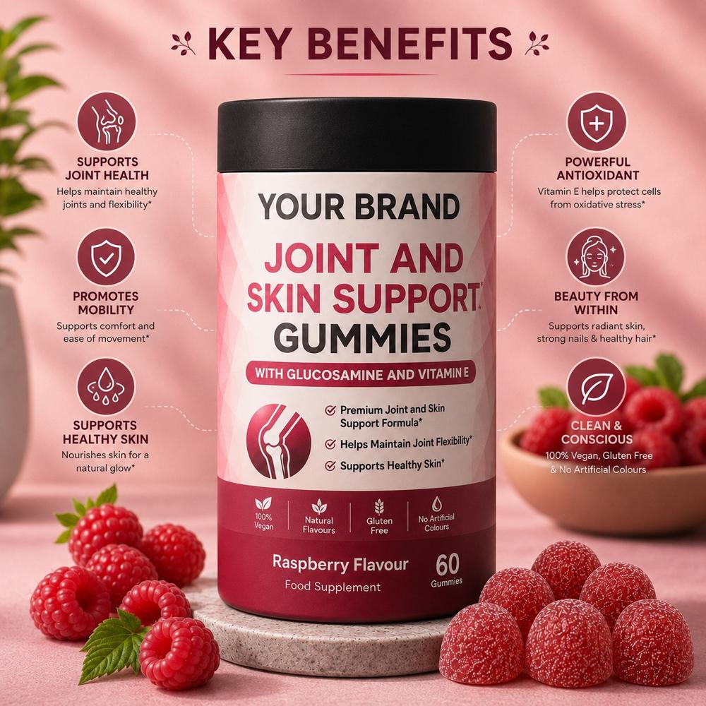 Joint & Skin Support Gummies for Daily Wellness Care