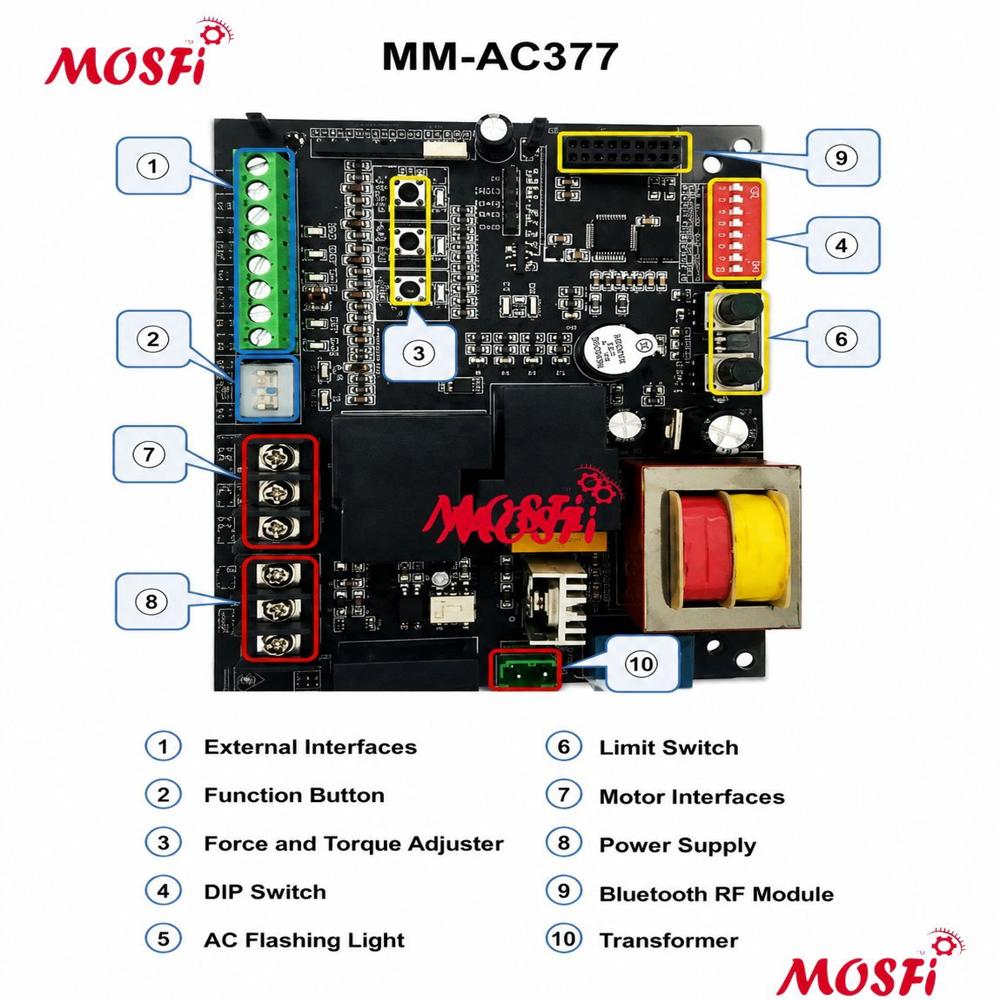Automatic Sliding Gate Motor MOSFi 2000 kg KIT