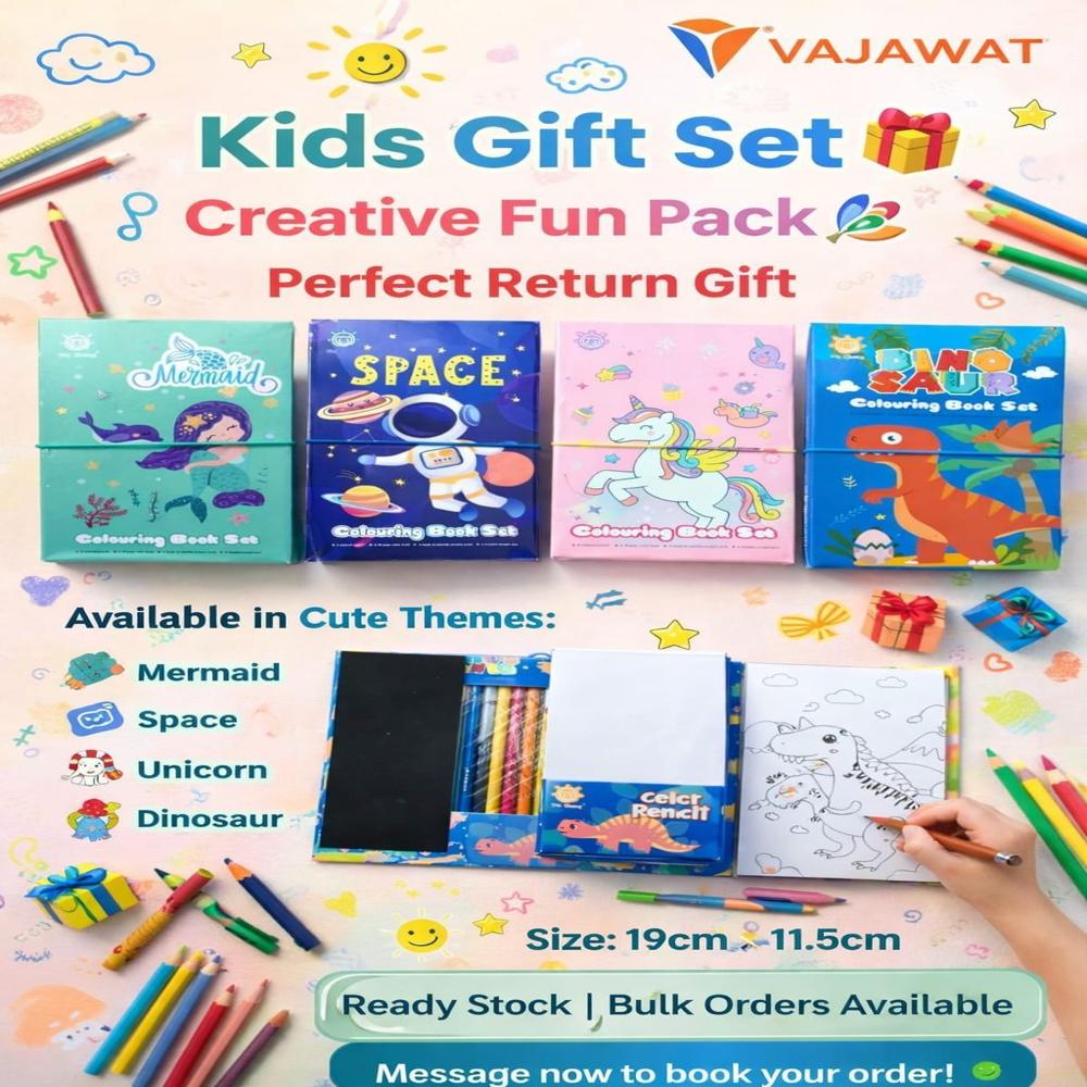 Scratch Book & Colouring Book Gift Set