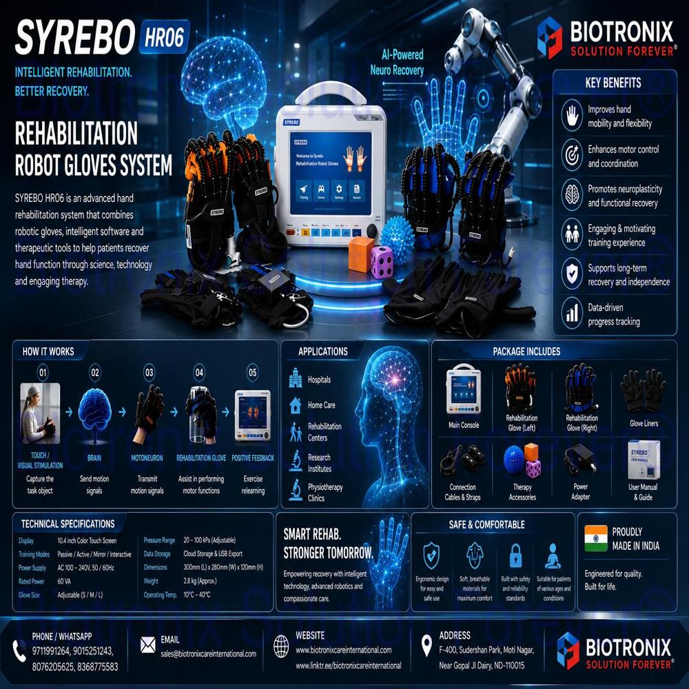 Syrebo C12 Hand Rehabilitation System for Physiotherapy