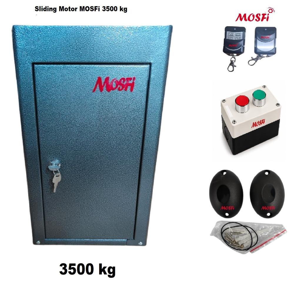 Automatic Sliding Gate Motor Mosfi 3500 Kg Kit - Color: Dark Greay