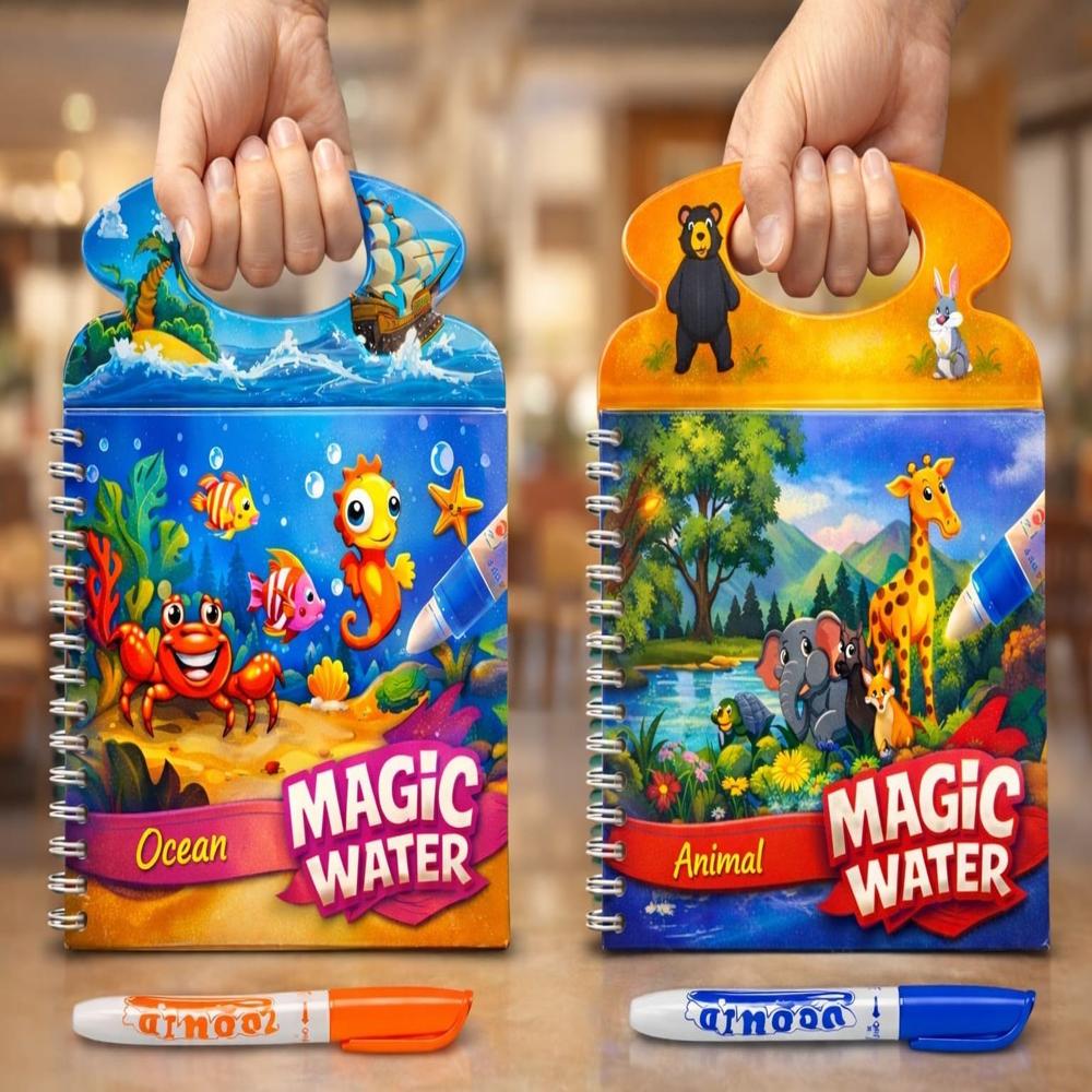 Magic Water Painting Book