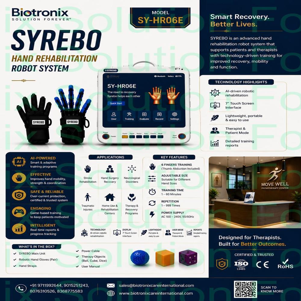 Syrebo C12 Robotic Hand Gloves for Neuro Rehabilitation