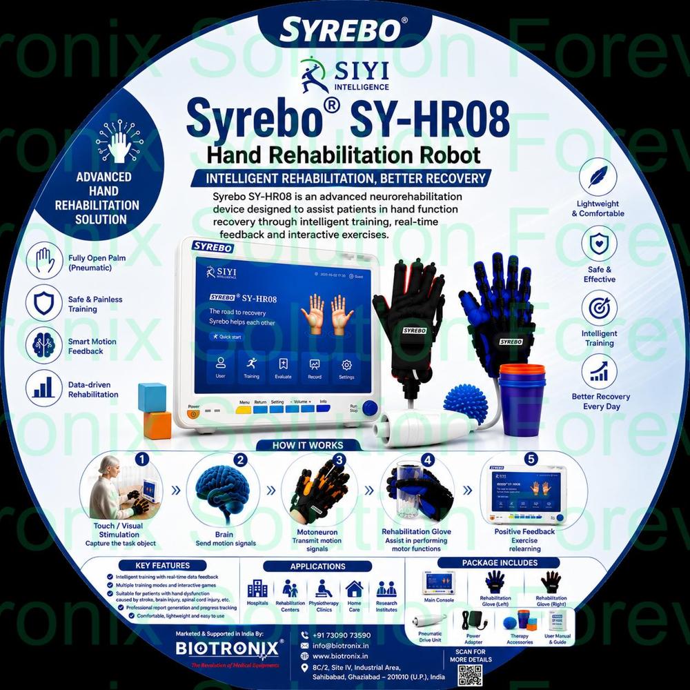 Syrebo C12 Robotic Hand Gloves for Neuro Rehabilitation