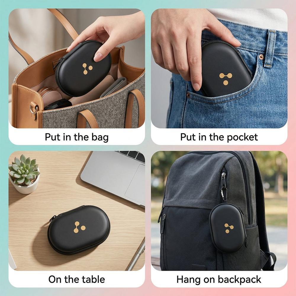 Portable Earphone Carrying Case (1 Pc, Mix Design)
