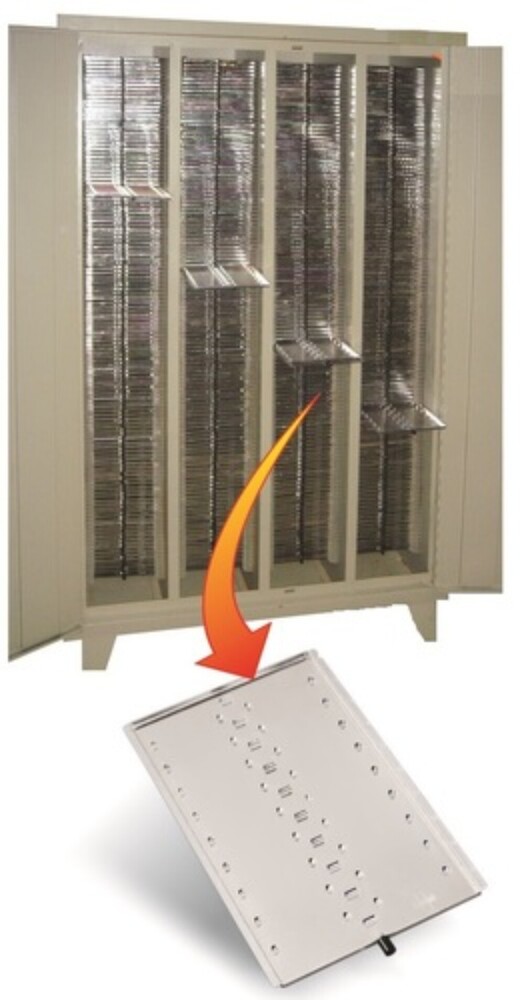Microslide Cabinet Flat Manner - Color: Cream