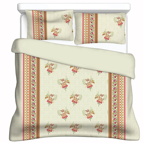 90x100inch Queen Size Pure Cotton Fabric Bed Sheet