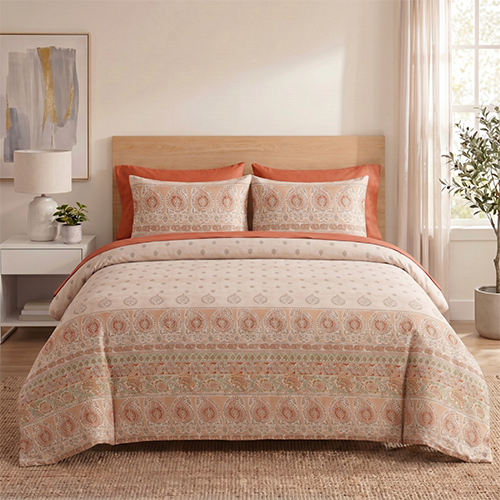 Light Color King Size Fitted Bedsheet Set