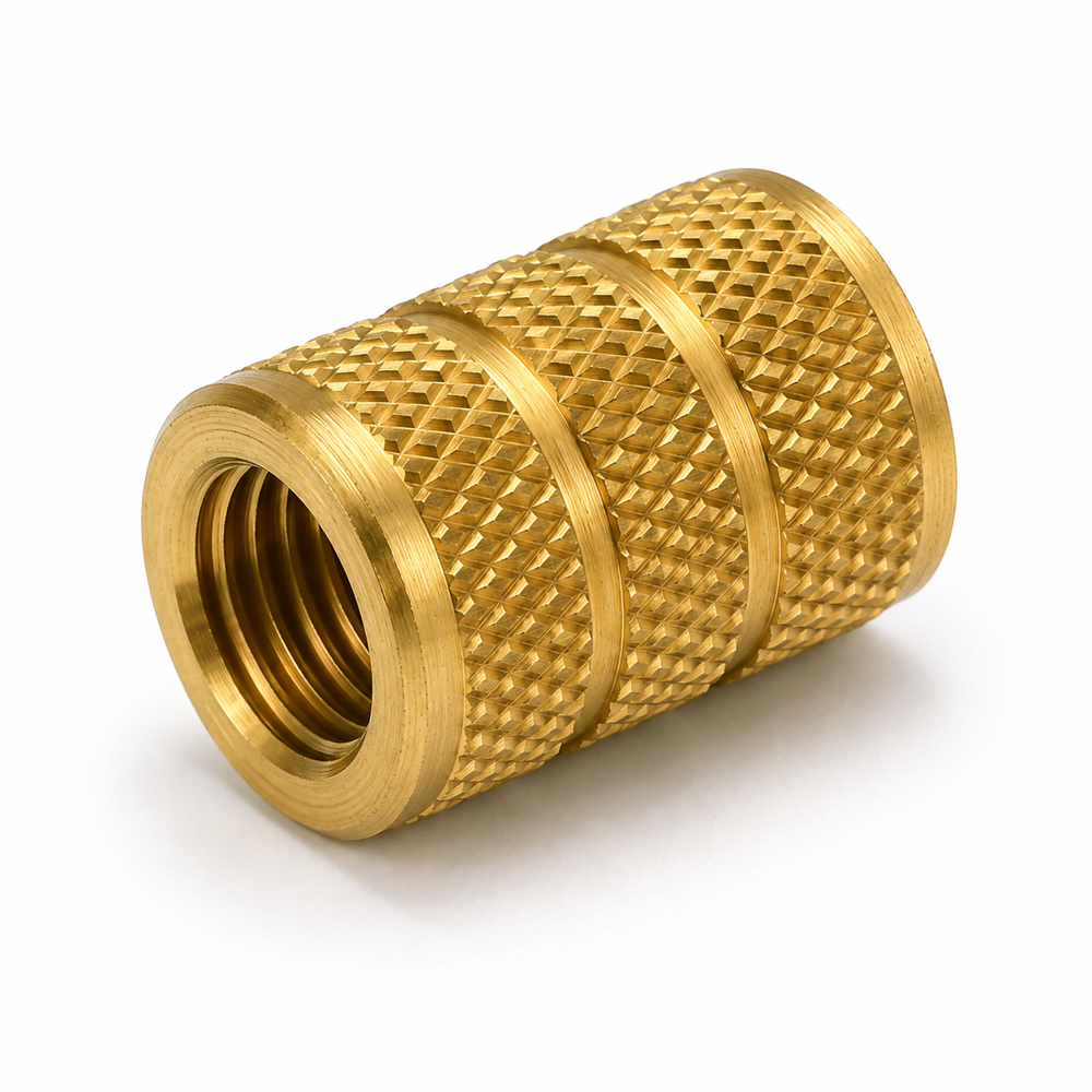 Brass Diamond Knurled Insert