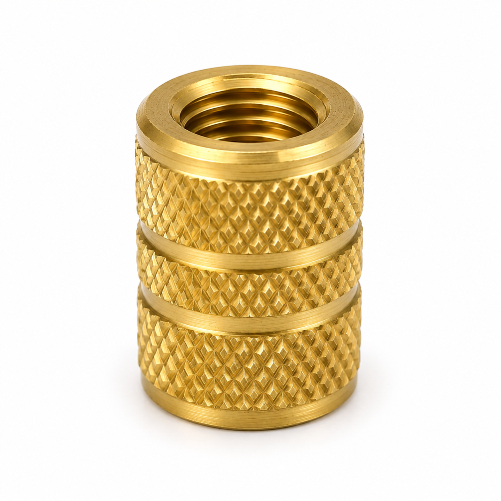 Brass Diamond Knurled Insert
