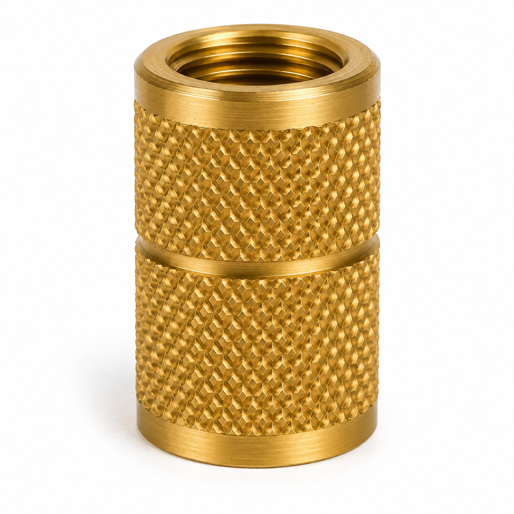 Brass Diamond Knurled Insert