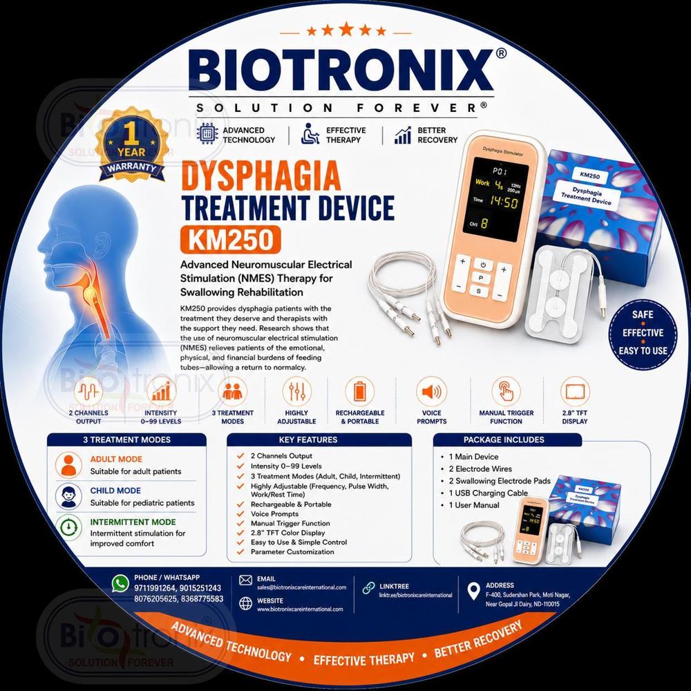 KM250 NMES Dysphagia Stimulator for Swallowing Rehabilitation