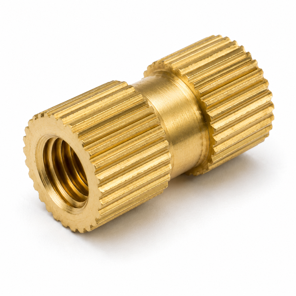 Brass Straight Knurled Insert