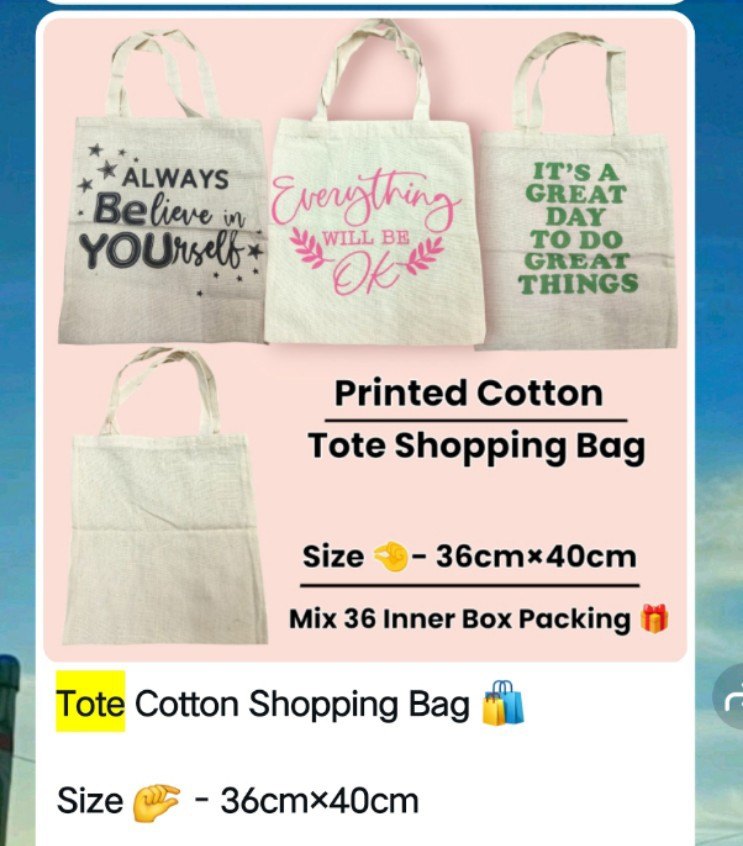 Tote Cotton Shopping bag